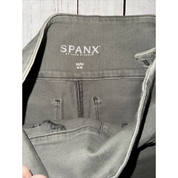 Spanx Women’s Solace Denim Gray High Rise Skinny Leg Size M 6-8 - Picture 4 of 10
